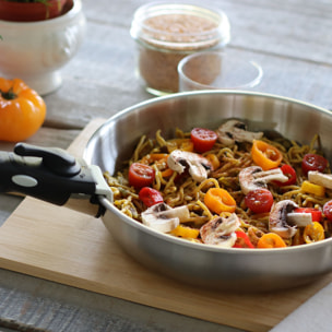 Batterie de cuisine 8 pièces en acier inoxydable - tous feux IRIS