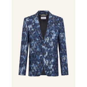 PHILIPP PLEIN Jacquard Denim Blazer Monogram