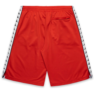 Pantaloni Corti Kappa Uomo 222 Banda Treadwellz Rosso