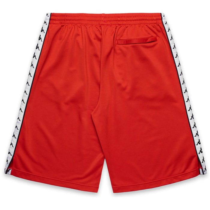 Pantaloni Corti Kappa Uomo 222 Banda Treadwellz Rosso