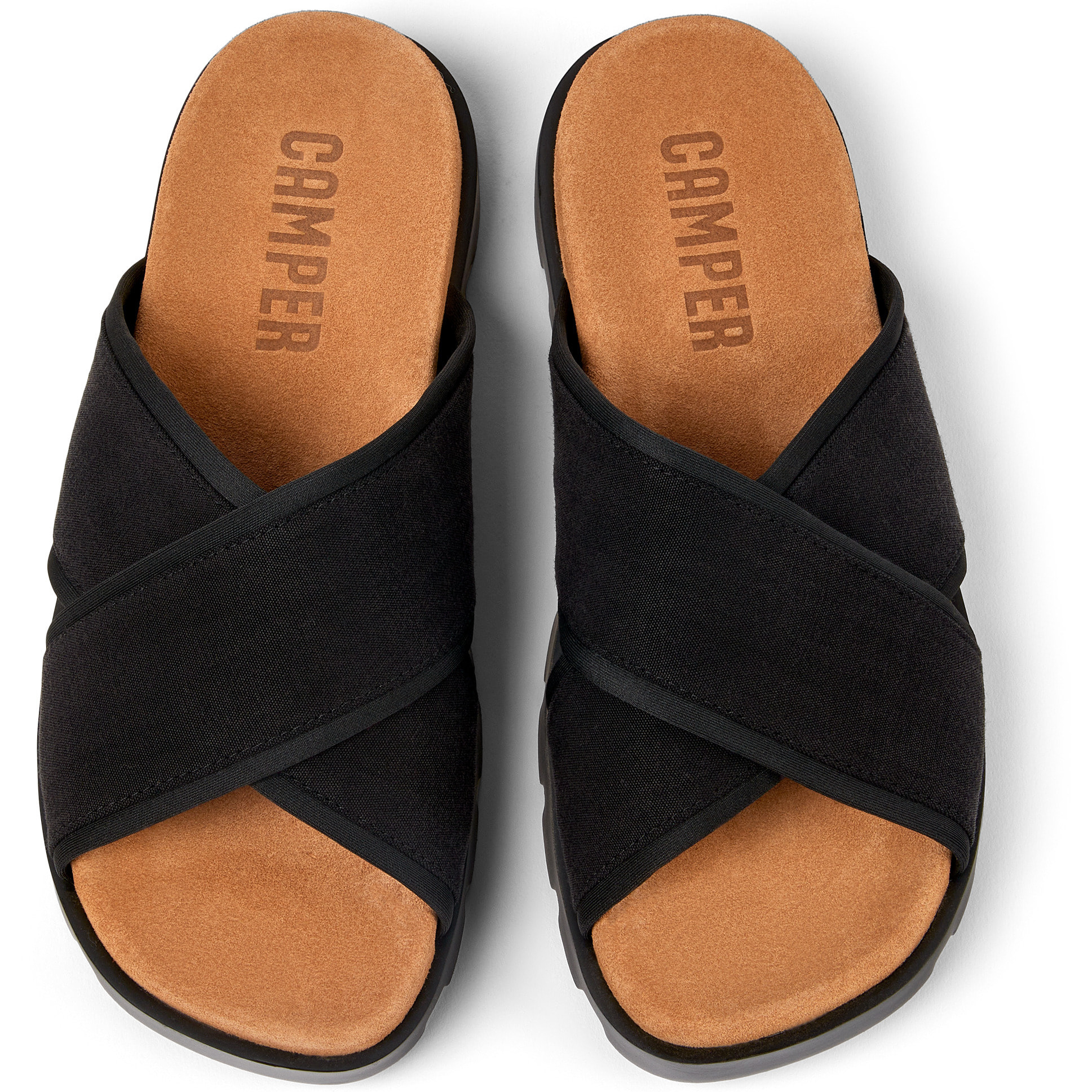 Sandalias - CAMPER Brutus - Negro - Textil técnico (poliéster reciclado)