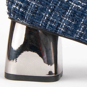 Zapato De Tacón - Azul - Altura: 5 Cm