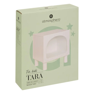 Chevet 1 compartiment "Tara" blanc 42x40x32cm