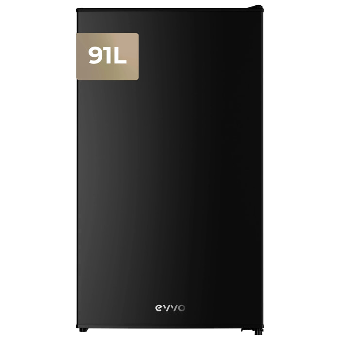 Frigorífico Mini EVVO F24BK, 91 L, Negro, Bajo consumo