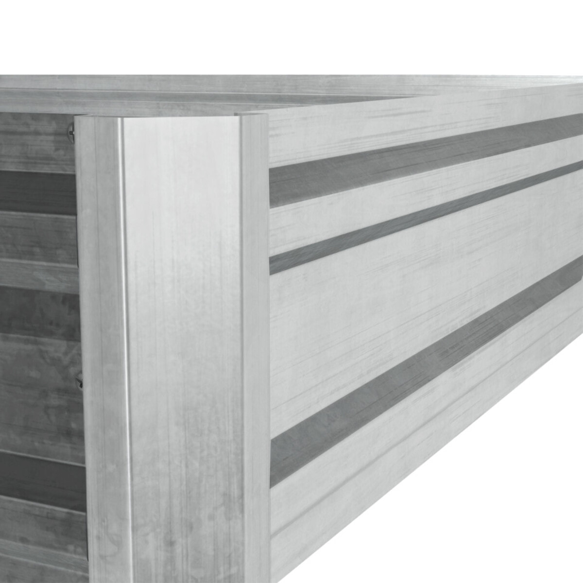 Carrés de potager en métal galvanisé 90x90x20cm - lot de 2
