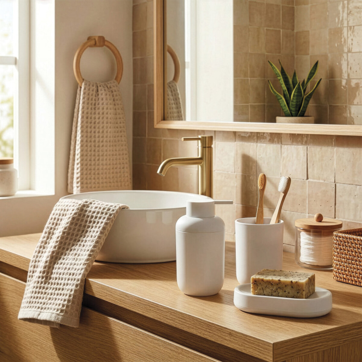 Ensemble 3 accessoires de salle de bain ISI Blanc MSV