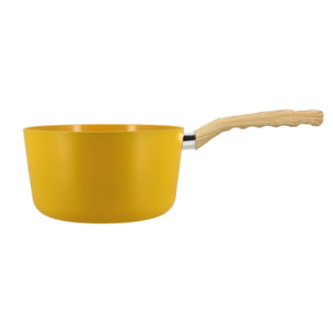 Casserole 20cm avec revêtement céramique jaune - tous feux COLORAMA