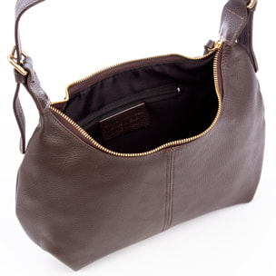 Aulla borsa a spalla donna. Pelle autentica Dollaro.