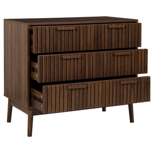 Commode - HOME DECO FACTORY - Klaus - Élégante - Foncée - Marron