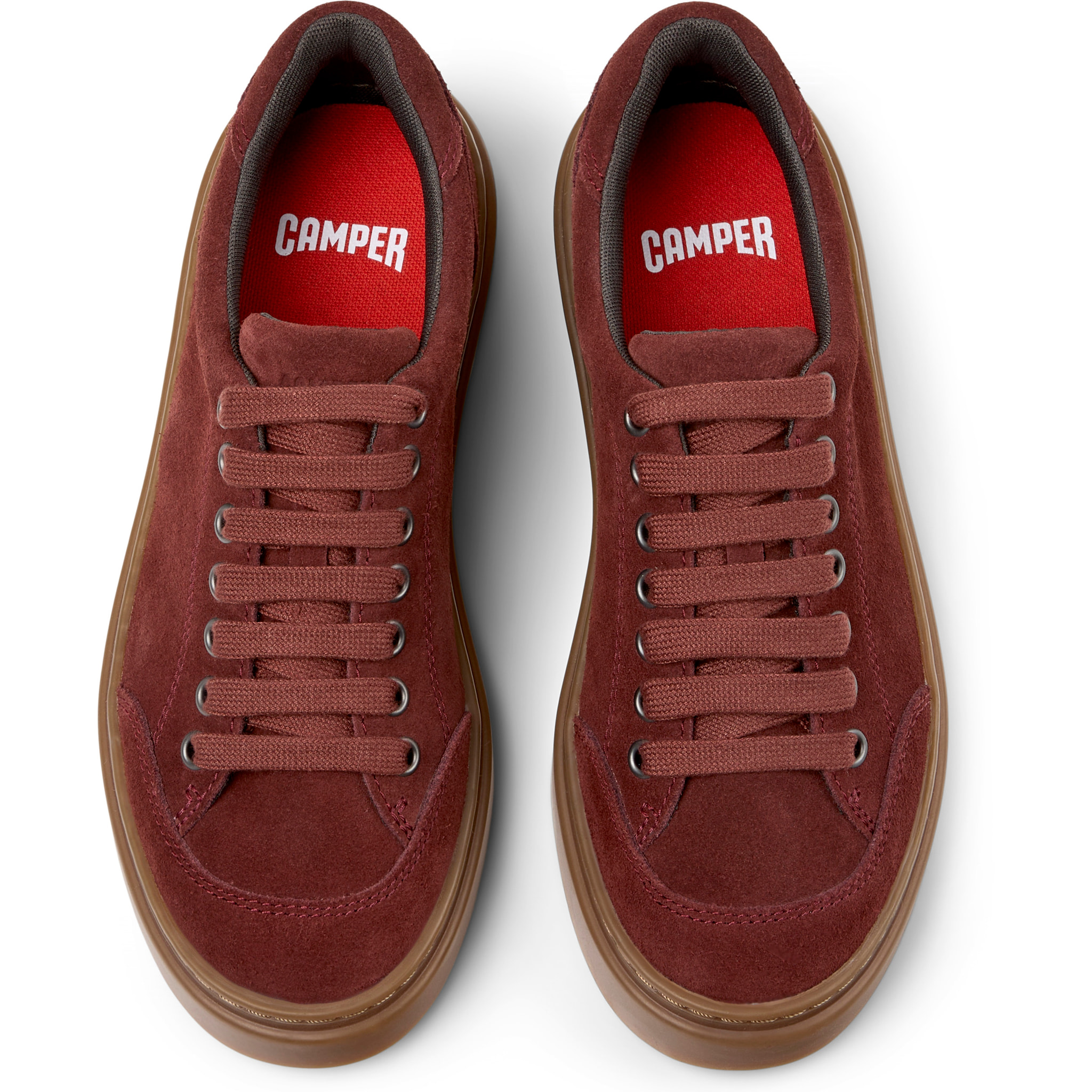Sneakers - CAMPER Runner Twentyfive - Bordeaux - Pelle scamosciata