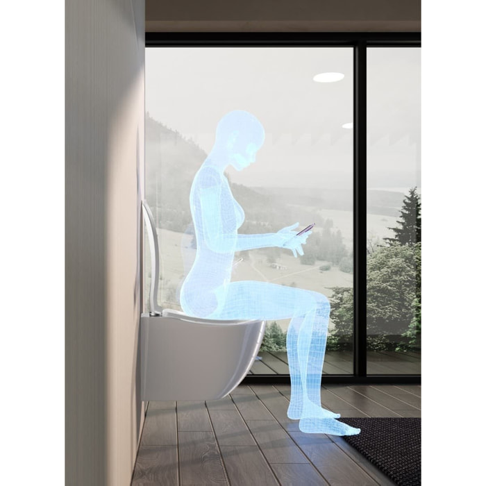 Ergo WC suspendu sans bride Vortex et fixations invisibles + abattant SoftClose (SATERG1)