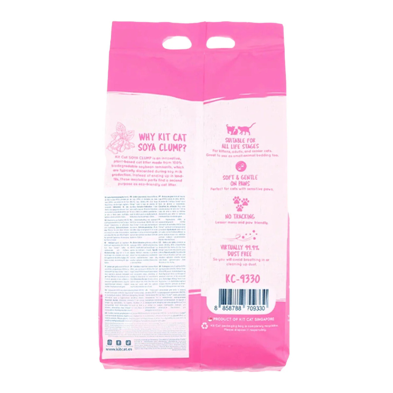 Pack 6 Kit Cat Arena Eco Nova - Strawberry 7 L Arena para gatos