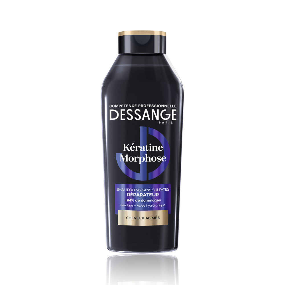 Lot de 12 - Dessange Shampoing Kératine Morphose Sans Sulfates Réparateur Cheveux Abîmés 280ml