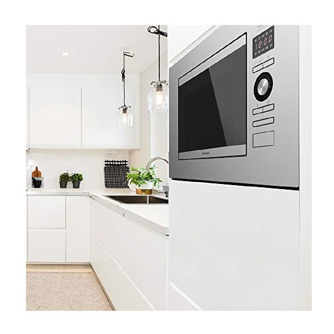 Cecotec Microondas encastrable con plato Microondas Encastrable Grandheat 2090 B
