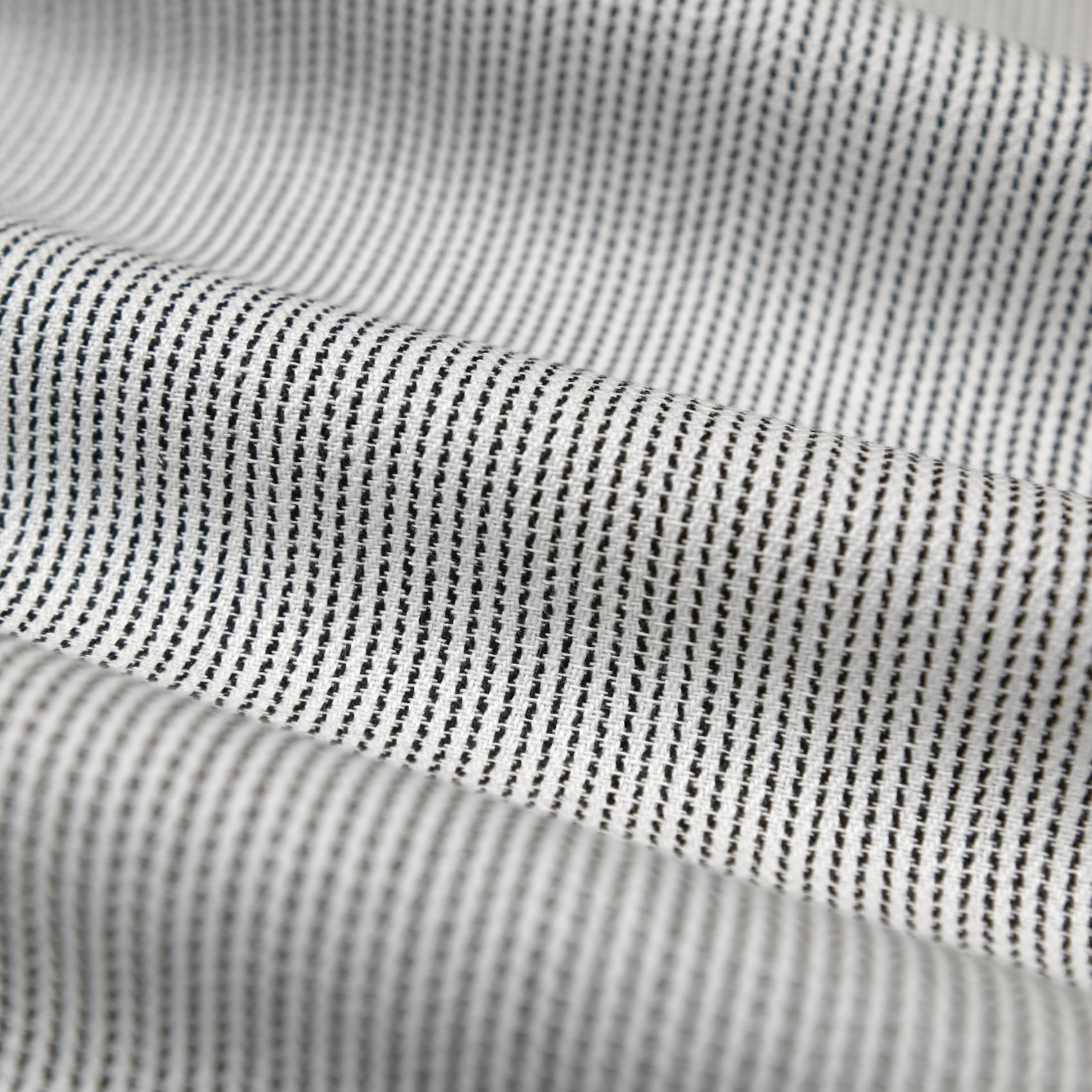 Torchon de cuisine rayé en coton - Noir