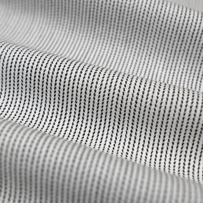 Torchon de cuisine rayé en coton - Noir