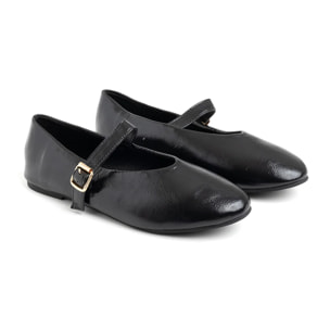 Ballerina classica con cinturino - NERO