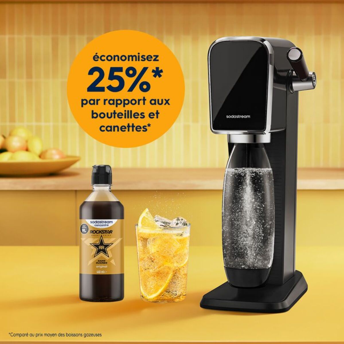 Concentré SODASTREAM ROCKSTAR ORIGINAL SANS SUCRE 440ml