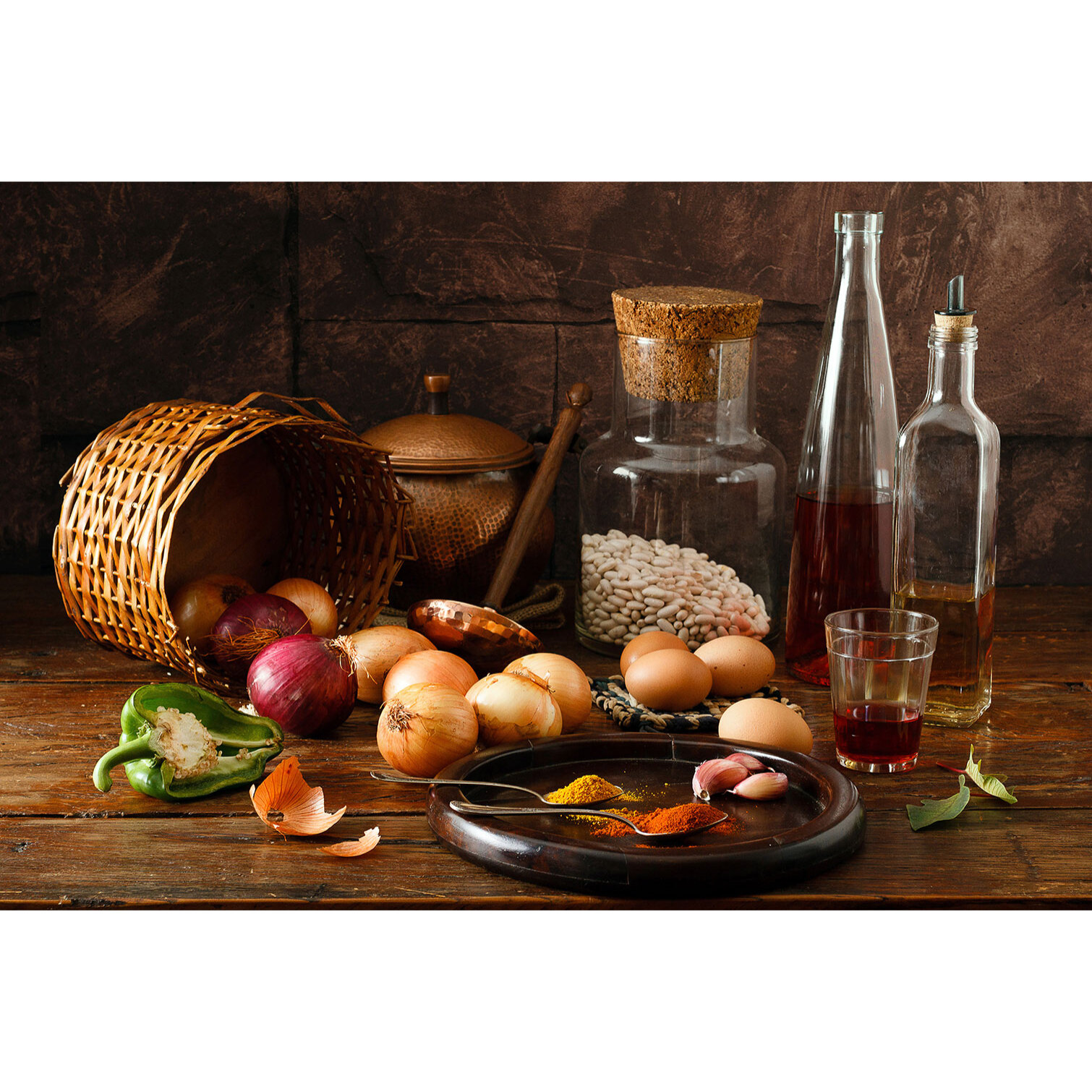 Tableau cuisine soupe  Toile imprimée