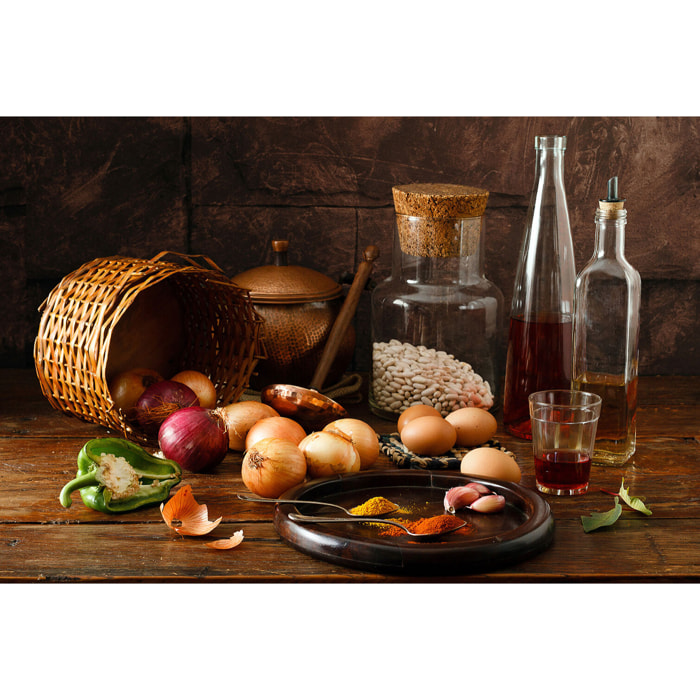 Tableau cuisine soupe  Toile imprimée