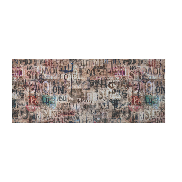 Tappeto Passatoia Cucina Con Retro Antiscivolo Antisfilo Linea Futura Words