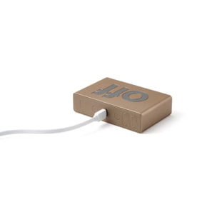 Réveil LEXON Flip Classic Rechargeable en USB-C Or