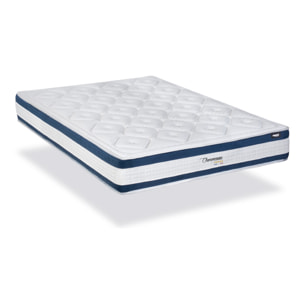 Matelas Chenonceau, Soutien Ferme, 26 cm, Mémoire de Forme & Mousse Haute Densité, Fabrication Française, Déhoussable