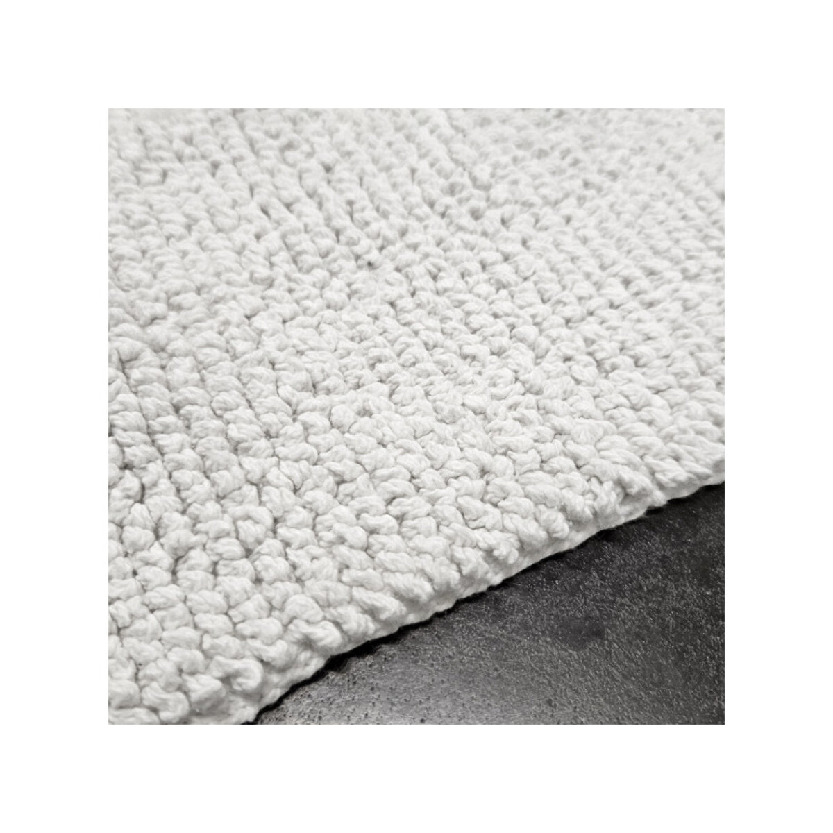 Tapis de salle de bain rectangulaire 40 x 60 cm en coton - 6 coloris - WILLOW