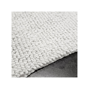 Tapis de salle de bain rectangulaire 40 x 60 cm en coton - 6 coloris - WILLOW
