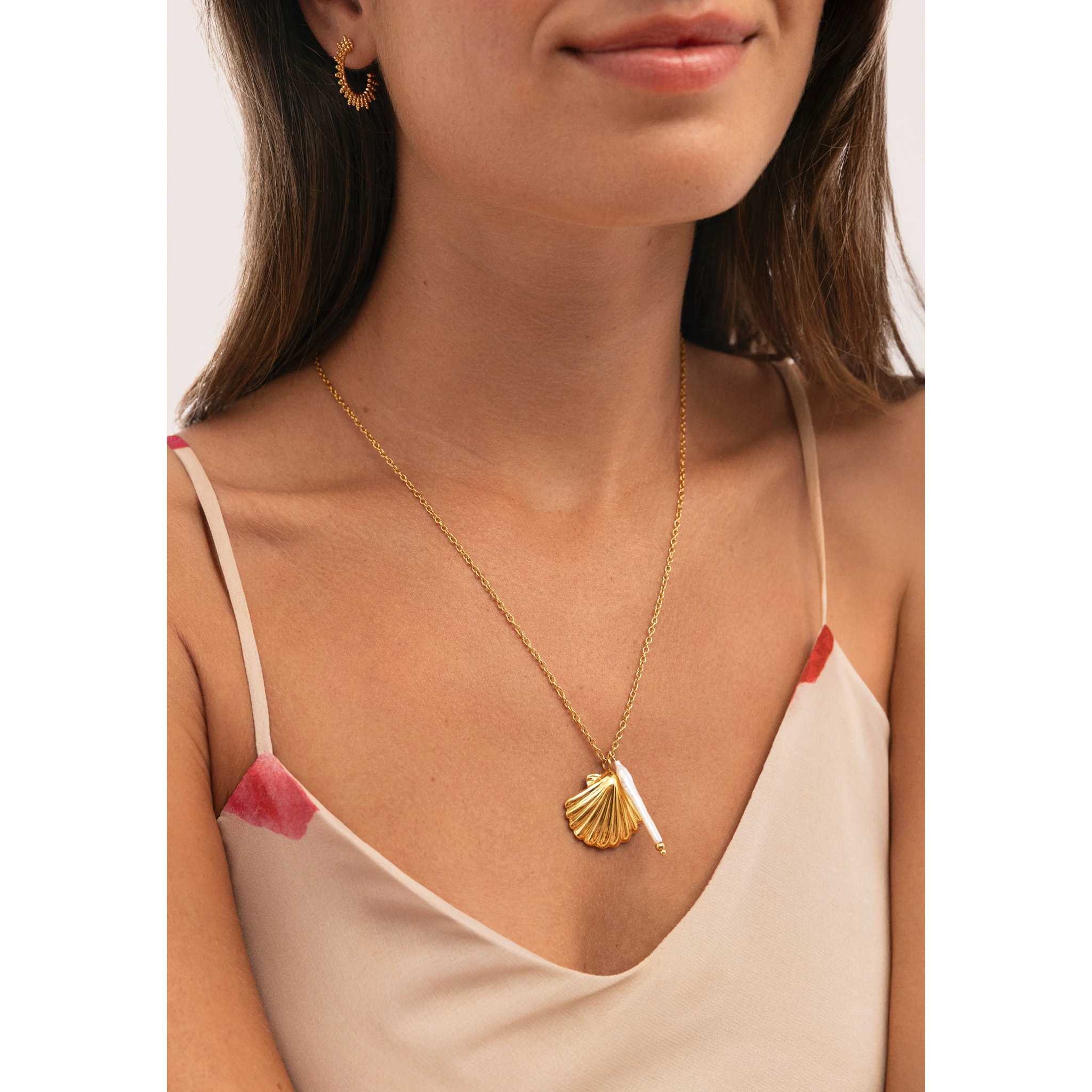 Collana Irida Acciao Placcato Oro
