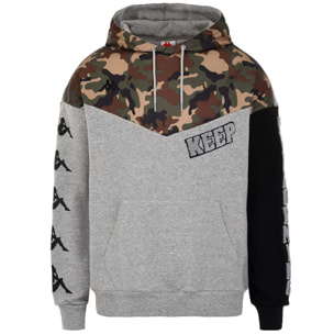 Kappa - Sudaderas Hombre Mujer Gris - Graphik Vibo