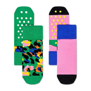 Calcetines pack-2 kids leo anti-slip