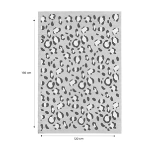 Tapis intérieur motif léopard beige JACK