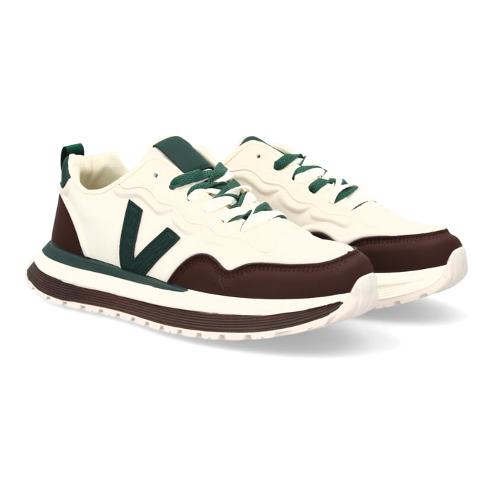 Zapatilla hombre casual con contrastes