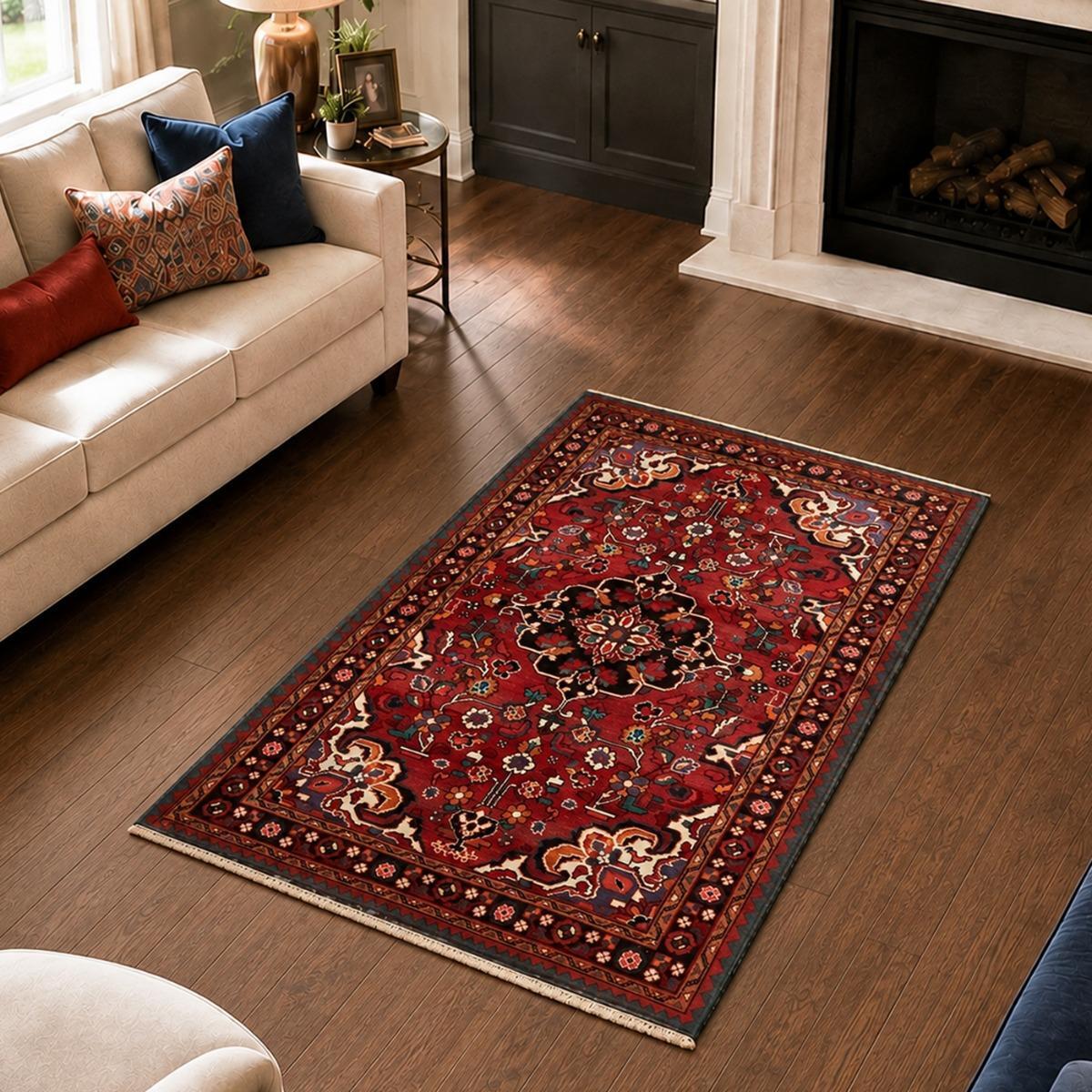 Tapis d'orient, motif oriental noué main en laine, GUTIGAL