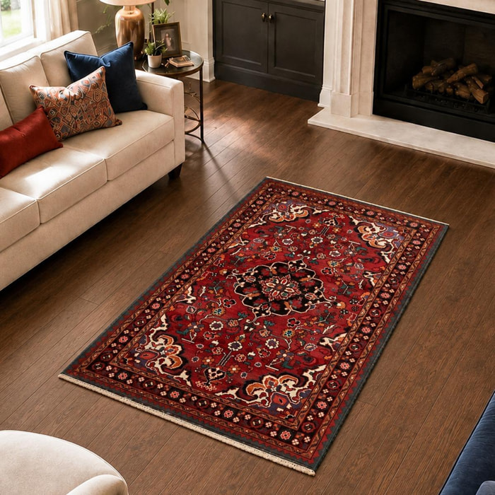 Tapis d'orient, motif oriental noué main en laine, GUTIGAL