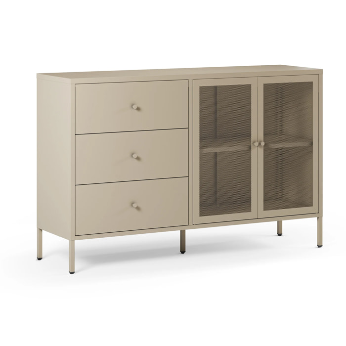 Buffet en metal beige - Latem