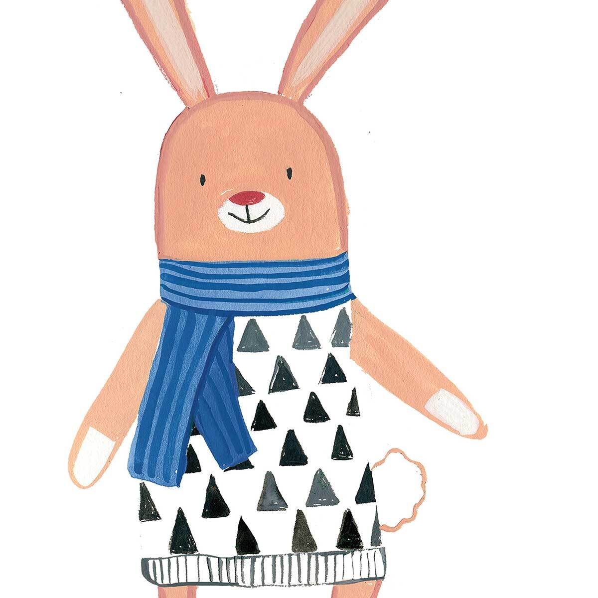 Affiche enfant copains de quartier  Affiche + cadre en bois - Noir