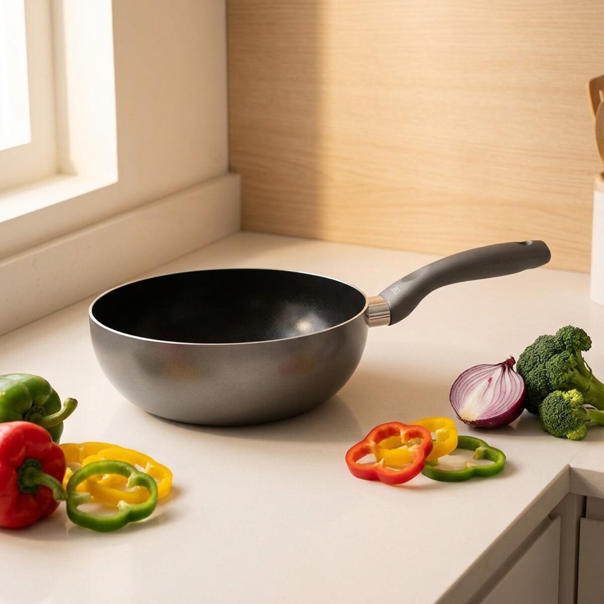 Wok 20 cm antiadhésif sans PFAS Elo Ducato