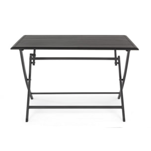 Tavolo ELIN pieghevole antracite 110x70 cm