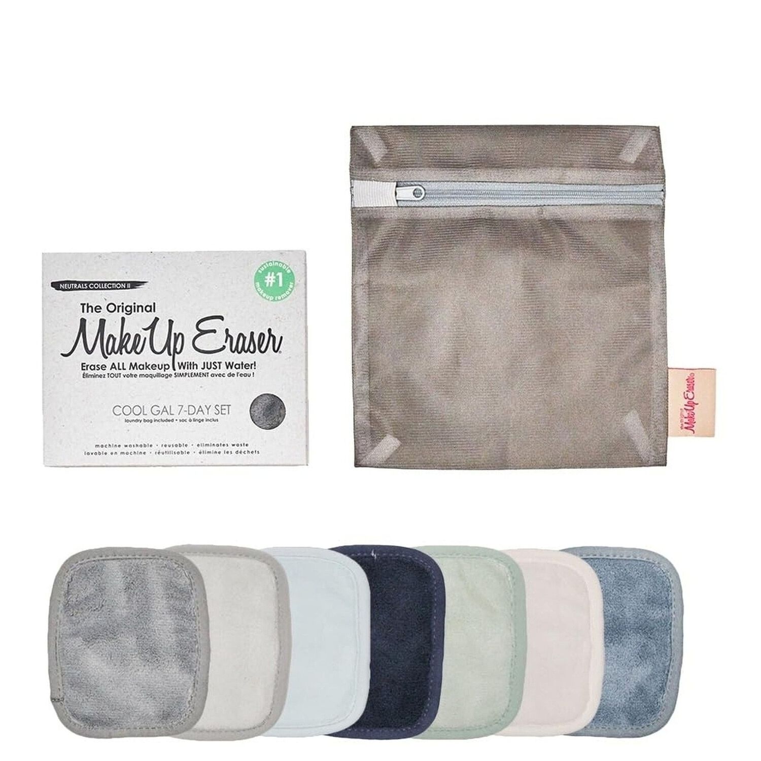 Cool Neutrals  7-day set - Set Serviette Démaquillante Réutilisable x7