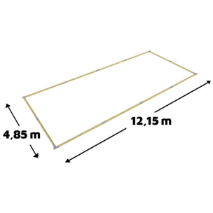 Terrain de pétanque, boulodrome en kit – 12,15 m x 4,85 m