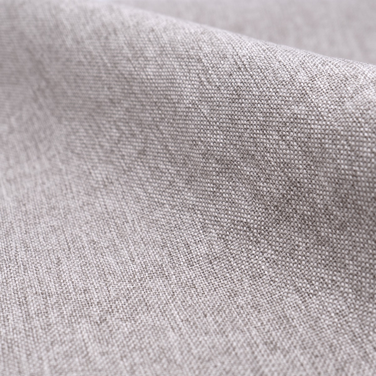 Lot de 2 chaises en tissu taupe chiné clair et pieds en métal - Cozy