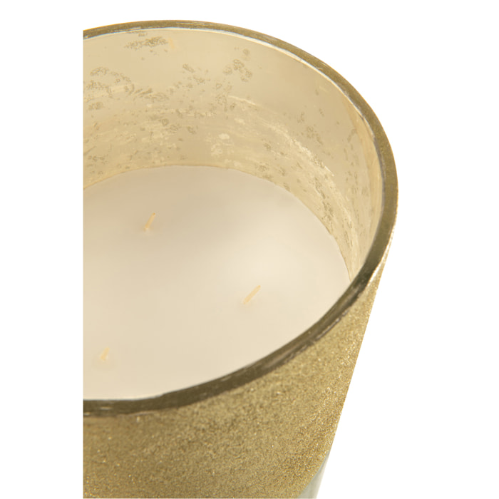 J-Line bougie parfumée M-Chic - verre - argent - extra large - 160H