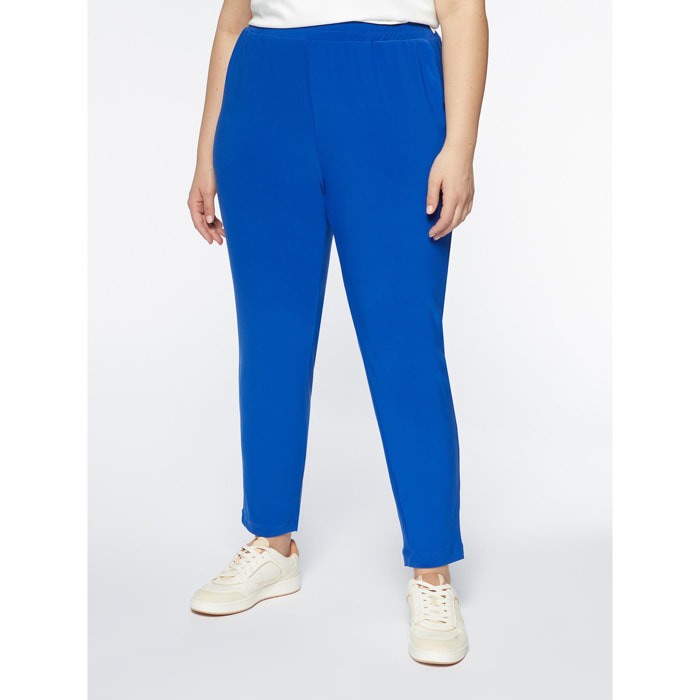 Fiorella Rubino - Pantalones joggers de tejido de punto - Azul aciano