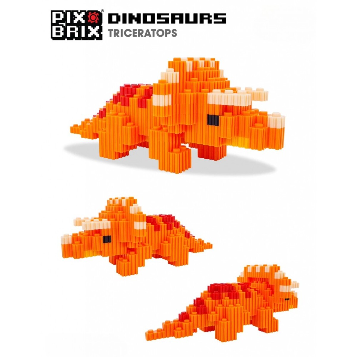 PIX BRIX PIXEL ART TRICERATOPS 454 PIEZAS