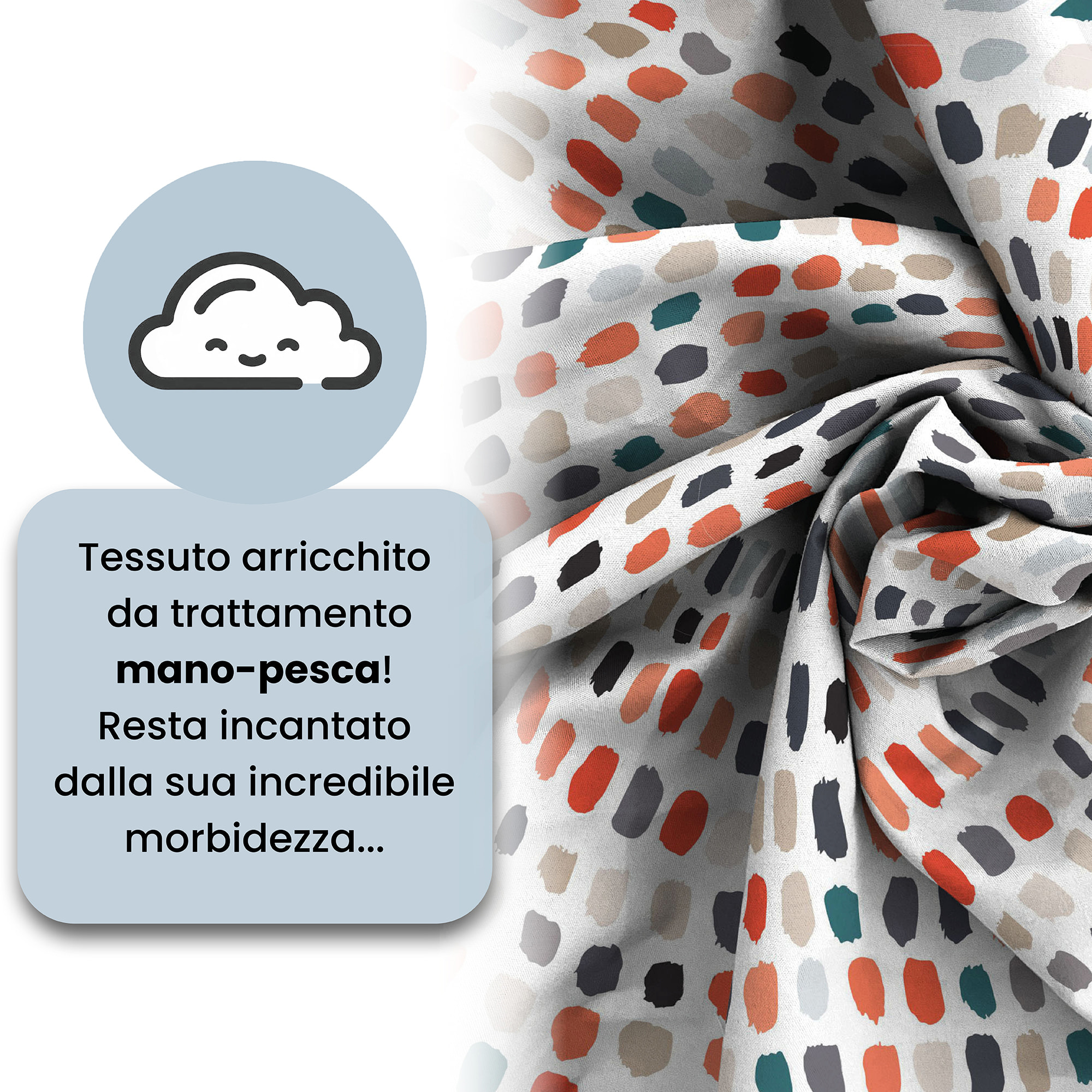 COPRIPIUMINO FANTASY, 100% Microfibra, No Stiro - SKETCH