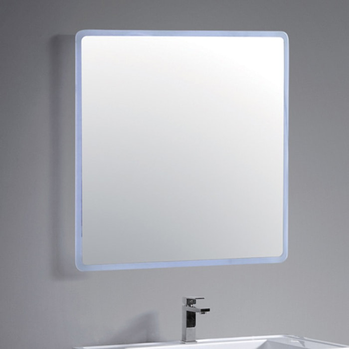 Miroir salle de bain LED 80 x 80 cm