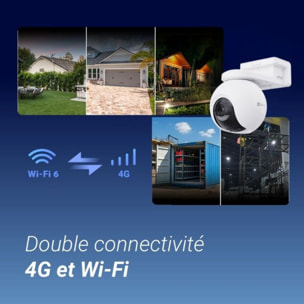 Caméra de surveillance EZVIZ EB8 4K 4G & Wifi Kit