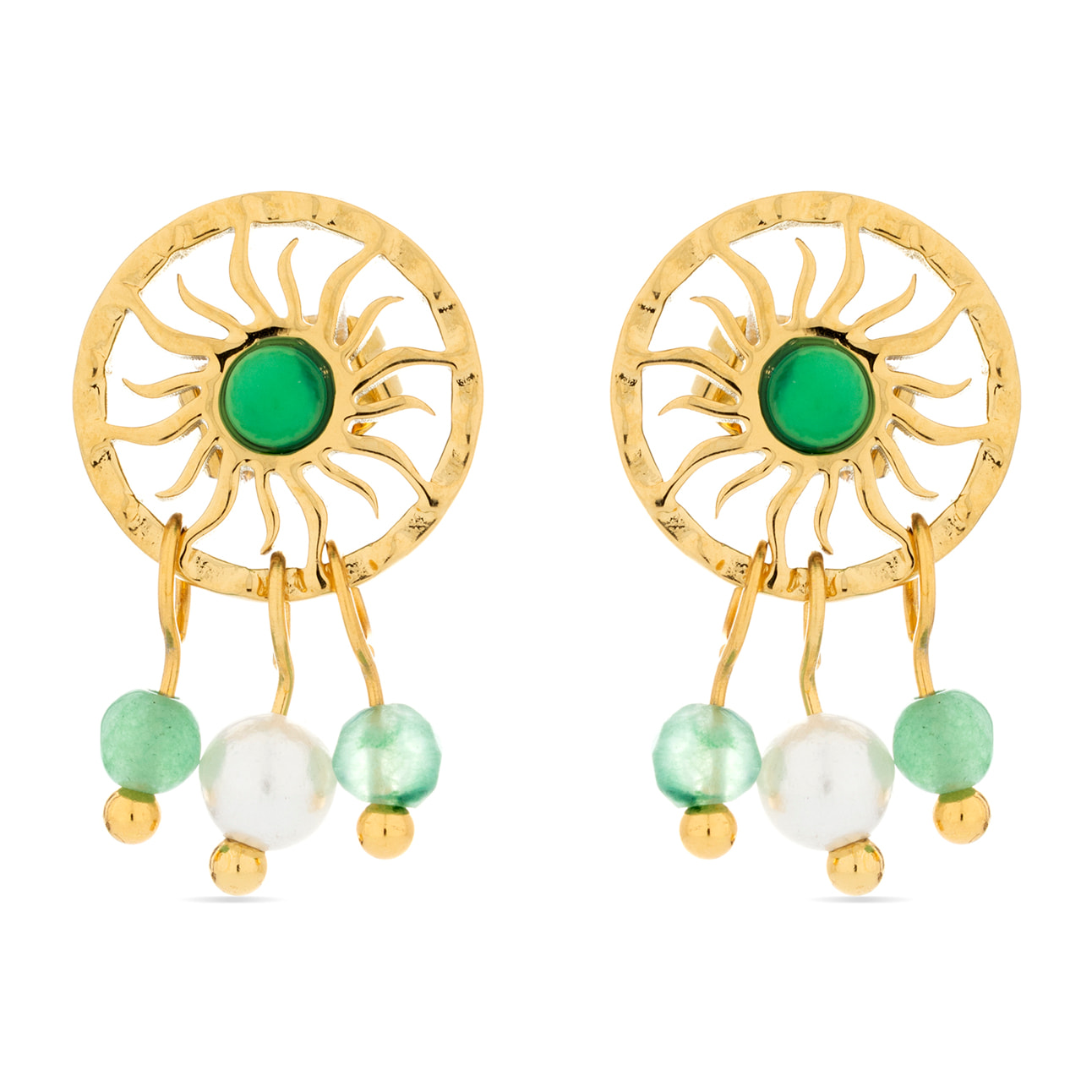 Pendientes Lux by Lux acabadoss oro 18k